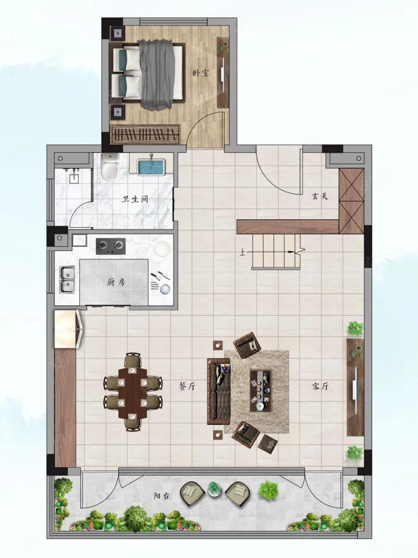 建面約146㎡戶型